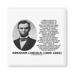 Abraham Lincoln Labor Capital Mutual Benefits Refrigerator Magnet
