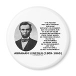 Abraham Lincoln Master Slave Self-Government Fridge Magnets