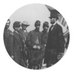 Abraham Lincoln on Battlefield at Antietam Sticker