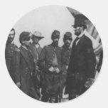 Abraham Lincoln on Battlefield at Antietam Sticker