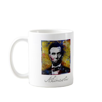 Abraham Lincoln - Painting Coffee Mugs by spacedust