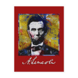 Abraham Lincoln - Painting Postcard