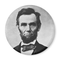 Abraham Lincoln Portrait by Alexander Gardner Magnet
