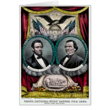 Abraham Lincoln Presidential Campaign 1864 Card