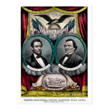Abraham Lincoln Presidential Campaign 1864 Postcard