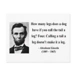 Abraham Lincoln Quote 13b postcards