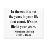 Abraham Lincoln Quote 2a Post Card