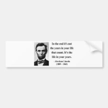 Abraham Lincoln Quote 2b Bumper Stickers