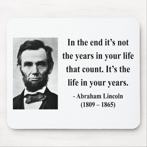 Abraham Lincoln Quote 2b Mousepads