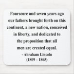 Abraham Lincoln Quote 5a Mousepads