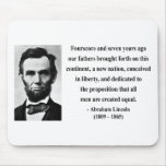 Abraham Lincoln Quote 5b Mousepads