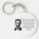 Abraham Lincoln Quote 9b Key Chains
