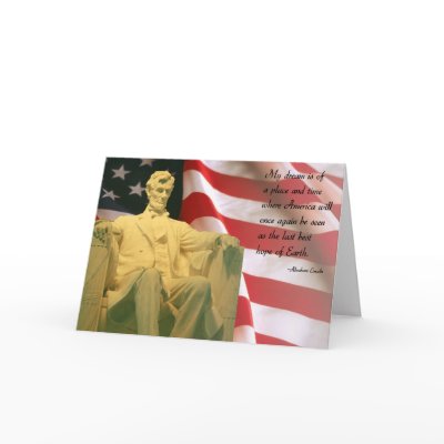 Abraham Lincoln quote Card by photoinspiration