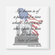 Abraham Lincoln quote magnet