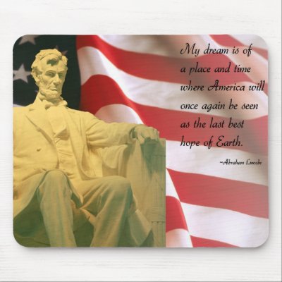Abraham Lincoln quote mousepad by photoinspiration