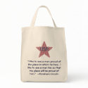 Abraham Lincoln Quote Patriotic Star Bag