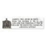 Abraham Lincoln Quote: We Destroyed Ourselves Bumper Sticker