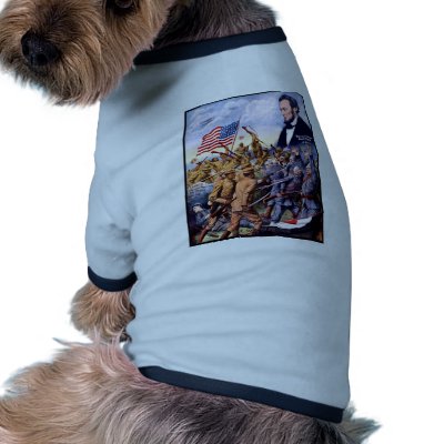 Abraham Lincoln True Sons Of Freedom Doggie T Shirt by vintage_poster