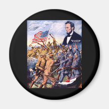 Abraham Lincoln True Sons Of Freedom Refrigerator Magnet