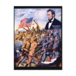 Abraham Lincoln True Sons Of Freedom Post Card