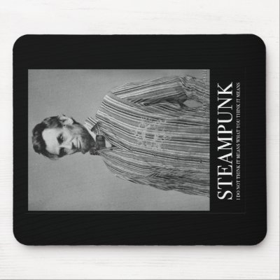 Abraham Steampunk Mouse Pads by Regretsy