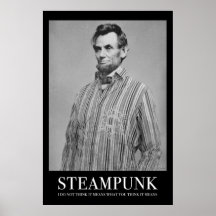Abraham Steampunk Poster