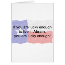 Abram Lucky - Light Background Card