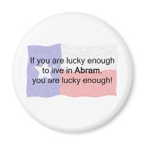 Abram Lucky - Light Background Refrigerator Magnets