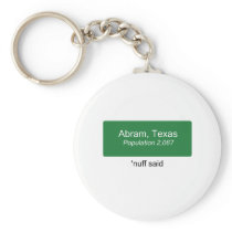 Abram 'Nuff Said - Light Background Keychain