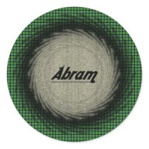 Abram Round Sticker