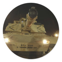 Abrams Round Sticker