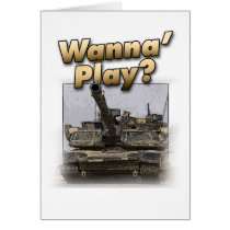 Abrams Tank - Wanna Play? Cards