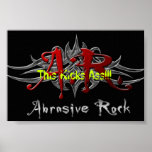 Abrasive Rock Kicks Ass posters