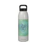 ABRAXAS DECO, GEOMETRIC MOTIF: NEPTUNE'S TREASURE REUSABLE WATER BOTTLES