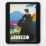 Abruzzo, Italy Vintage Travel Advertising Poster Mouse Pads