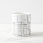 Absecon Lighthouse Blueprint Coffee Mugs