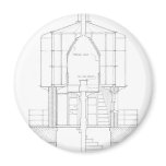 Absecon Lighthouse Blueprint Magnets