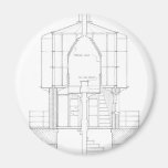 Absecon Lighthouse Blueprint Magnets