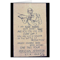 Absent Soldiers Never Won Battles, Give This Your Greeting Card