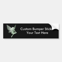Absinthe Art Signature Green Fairy 1B Bumper Stickers