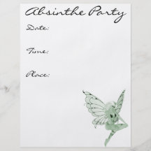 Absinthe Art Signature Green Fairy 1B Custom Flyer