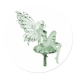 Absinthe Art Signature Green Fairy 2B Round Sticker