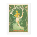 Absinthe Blanoui Vintage Absinthe Poster Art postcards