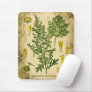 Absinthe Botanical Collage Mouse Pad