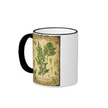 Absinthe Botanical Collage Mugs