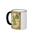 Absinthe Botanical Collage mugs