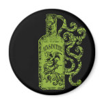 Absinthe Bottle Swirls Magnets