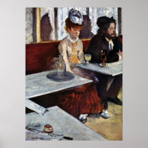 Absinthe by Edgar Degas Print