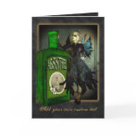 Absinthe Faerie Greetings Card