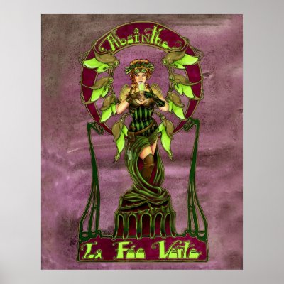 Absinthe Fairy Poster by redrevvy